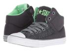 Converse Kids Chuck Taylor(r) All Star(r) High Street Heather Textile Fundamentals Hi (little Kid/big Kid) (almost Black/cool Grey/white) Boys Shoes