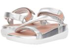 Fitflop Loosh Luxetm Z-strap Leather Sandals (silver Metallic Leather) Women's Sandals