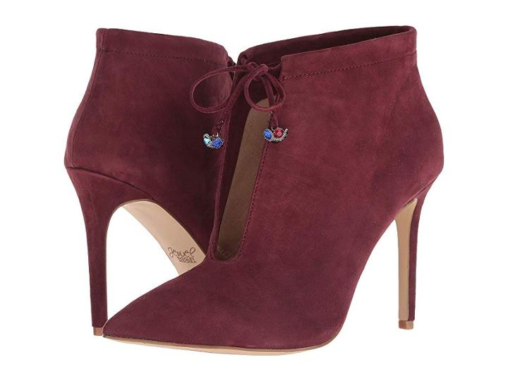 Jewel Badgley Mischka Mirela (wine Suede) Women's Boots