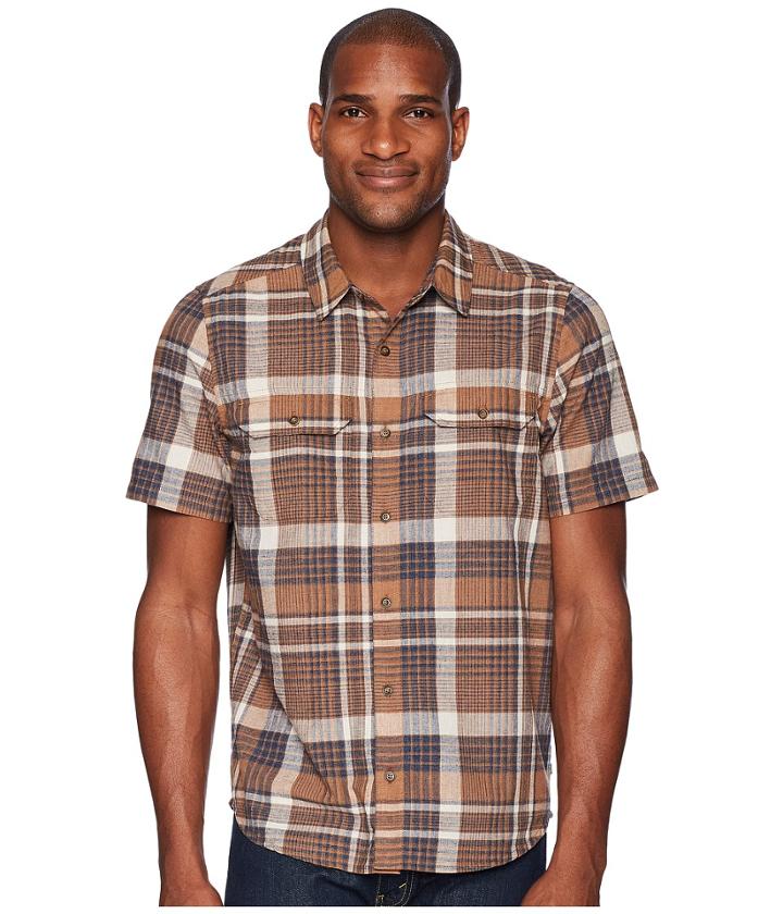 Toad&co Hookline Short Sleeve Shirt (tabac) Men's Clothing