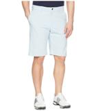 Adidas Golf Ultimate Gingham Stretch Shorts (ash Blue/white) Men's Shorts