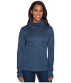 The North Face Novelty Glacier Pullover (ink Blue Stria) Women's Long Sleeve Pullover
