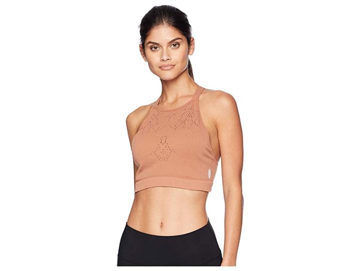 Free People Movement Nikki Femme Crop Top (brown) Women's Clothing