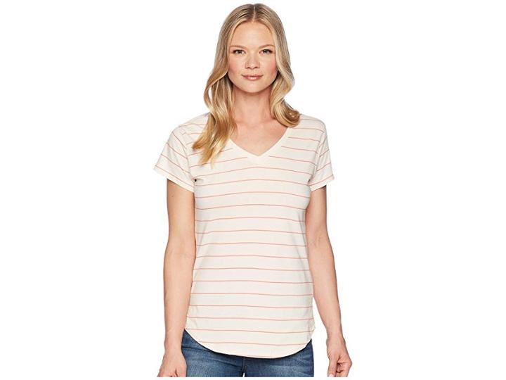 Mountain Khakis Cora Short Sleeve Crew (haze Stripe) Women's Clothing