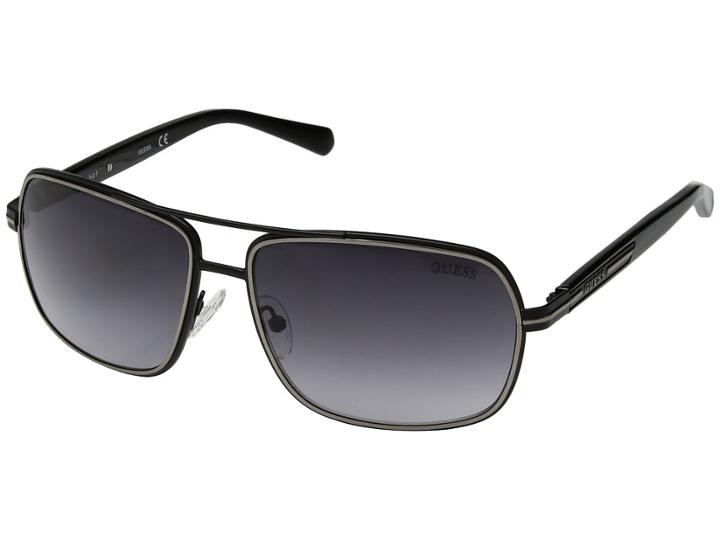 Guess Gf5035 (shiny Black/smoke Gradient Lens) Fashion Sunglasses
