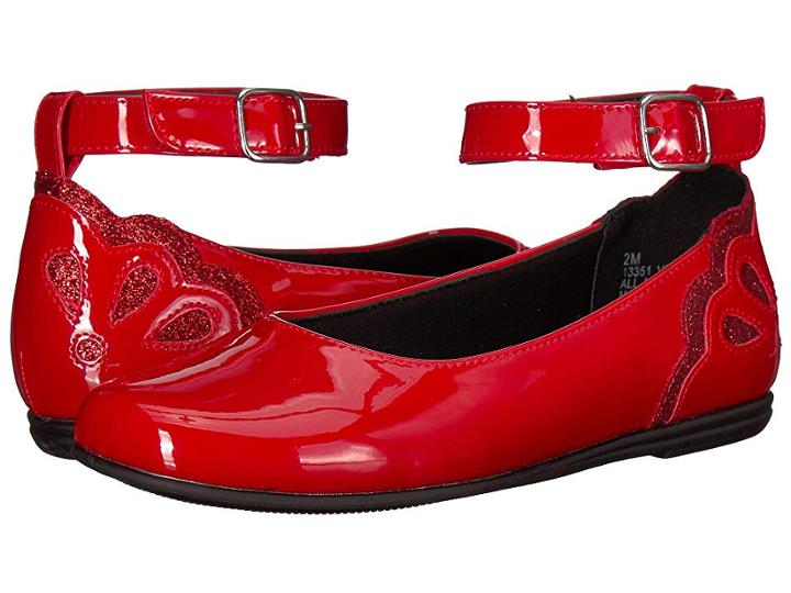 Rachel Kids Vera (little Kid) (red Patent) Girl's Shoes