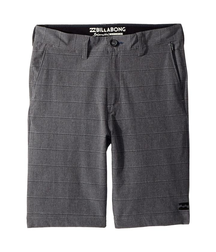 Billabong Kids Crossfire X Stripe Shorts (big Kids) (dark Grey) Boy's Shorts
