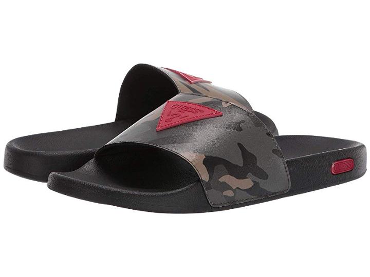 Guess Ion (green Multi (camo)) Men's Slide Shoes