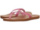 Flojos Luna (pink) Women's Toe Open Shoes