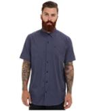 Hurley One And Only 2.0 S/s Woven (midnight Navy) Men's Short Sleeve Button Up