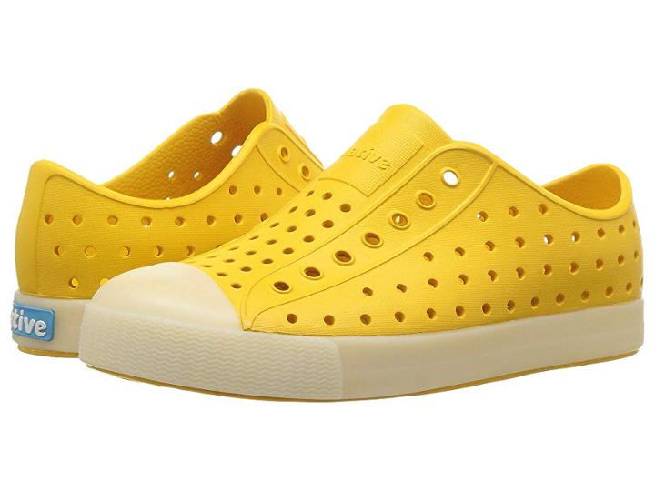 Native Kids Shoes Jefferson Glow (little Kid) (alpine Yellow/glow) Kid's Shoes