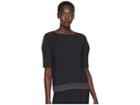 Paul Smith Lurex Stripe Knitted Top (black/gold) Women's Clothing