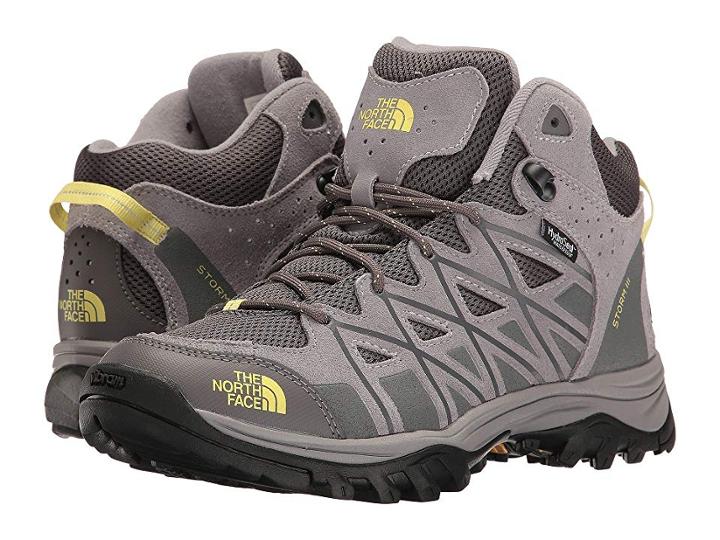 The North Face Storm Iii Mid Wp (dark Gull Grey/chiffon Yellow) Women's Hiking Boots