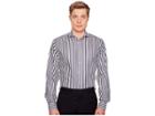 Eton Contemporary Fit Bold Stripe Shirt (white/blue) Men's Long Sleeve Button Up