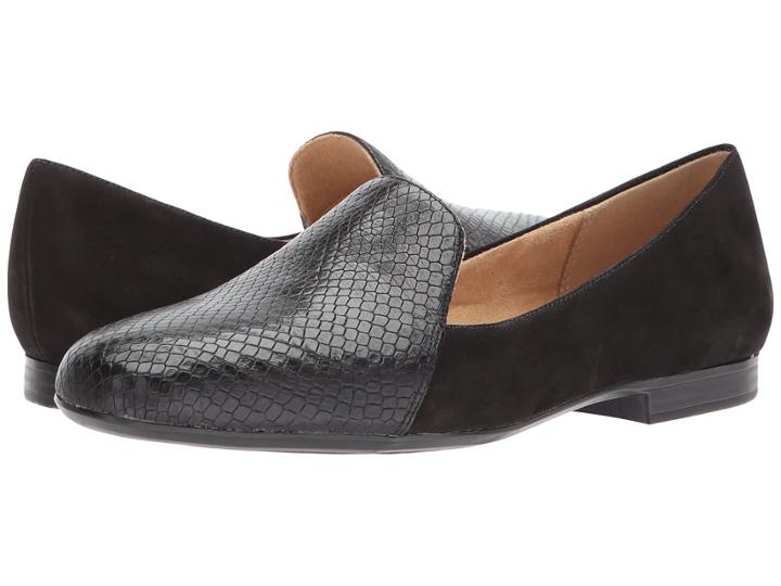 Naturalizer Emiline (black Nubuck/snake Print) Women's  Shoes