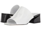Via Spiga Porter (porcelain/black Patent) Women's Slide Shoes