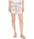 Lamade Elastic Waist Shorts (hawaiian Floral) Women's Shorts