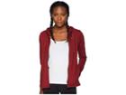 Puma Modern Sport Full Zip Logo Hoodie (pomegranate) Women's Sweatshirt