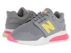 New Balance Kids Kl247v2p (little Kid) (grey/pink) Girls Shoes