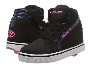 Heelys Gr8r Hi (little Kid/big Kid/adult) (black/black Hologram/pink) Girls Shoes