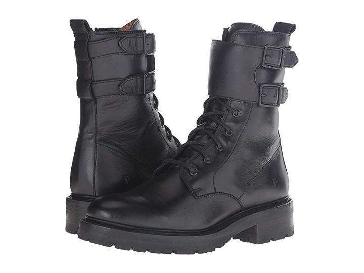 Frye Julie Shield (black Soft Full Grain) Women's Boots
