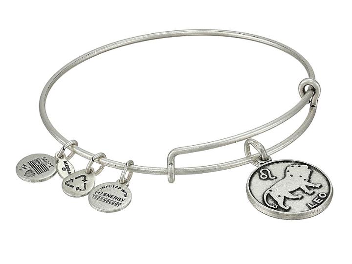 Alex And Ani Leo Ii (rafaelian Silver Finish) Bracelet