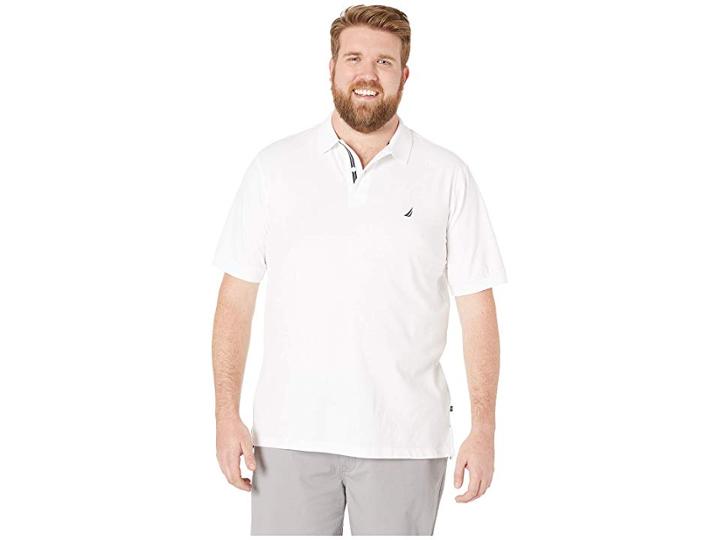 Nautica Big & Tall Big Tall Short Sleeve Solid Deck Shirt (bright White) Men's Clothing