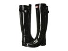 Hunter Original Refined Back Strap Gloss (black) Women's Rain Boots