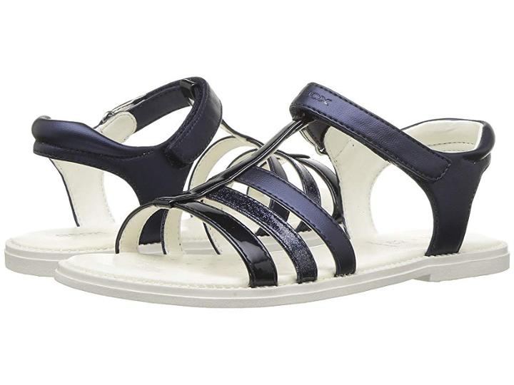 Geox Kids Karly 17 (little Kid/big Kid) (navy) Girl's Shoes