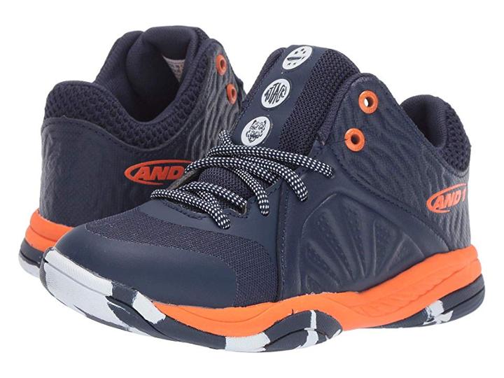 And1 Kids Attack Mid (little Kid/big Kid) (medieval Blue/golden Poppy/marble) Boys Shoes