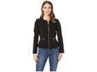 Tahari By Asl Peplum Zip Jacket (black) Women's Coat