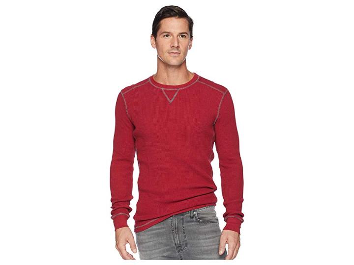 Mod-o-doc Seacliff Long Sleeve Crew Thermal Crew (mars) Men's Long Sleeve Pullover