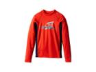 O'neill Kids Skins Long Sleeve Crew (little Kids/big Kids) (neon Red/navy/neon Red) Boy's Swimwear