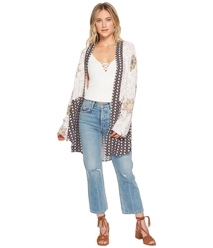 Free People Forget Me Knot Kimono (ivory) Women's Clothing
