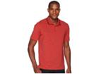 Adidas Golf Ultimate Heather Polo (hi-res Red Heather/black) Men's Clothing