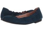 French Sole Cuff Flat (russo Blue Suede) Women's Shoes