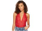 Free People Avery Bodysuit (red) Women's Jumpsuit & Rompers One Piece