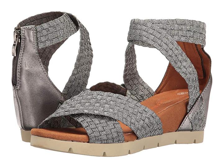 Bernie Mev. Honesty (pewter) Women's Wedge Shoes