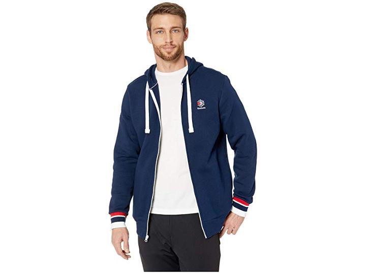 Reebok Activchill Full Zip (collegiate Navy) Men's Clothing