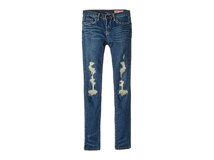 Blank Nyc Kids Shredded Distressed Denim Skinny In Playing Favorites (big Kids) (playing Favorites) Girl's Jeans