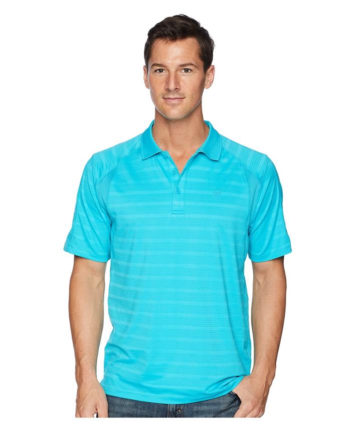 Ariat Ac Polo (perfect Turquoise) Men's Clothing