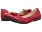 Cole Haan Tali Modern Bow Ballet (barbados Cherry Leather) Women's Flat Shoes