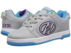 Heelys Voyager (little Kid/big Kid/adult) (grey Reflective/cyan/grape) Girls Shoes