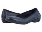 Walking Cradles Foley (navy Leather) Women's Flat Shoes