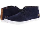 Fred Perry Byron Mid Suede (carbon Blue/rubber) Men's Lace Up Casual Shoes
