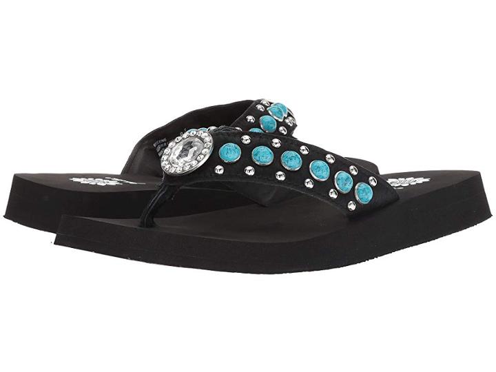 Yellow Box Myleene (turquoise) Women's Sandals