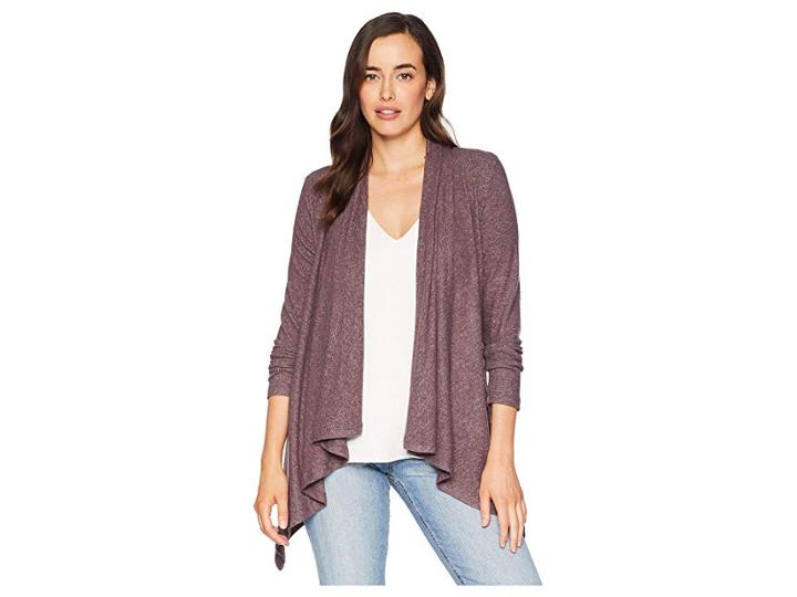 B Collection By Bobeau Amie Cardigan (peppercorn) Women's Sweater
