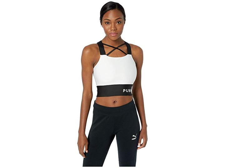 Puma Chase Crop Top (puma White) Women's Clothing