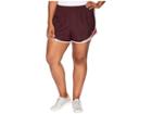 Nike Dry Tempo 3 Running Short (size 1x-3x) (burgundy Crush/red Crush/wolf Grey) Women's Shorts