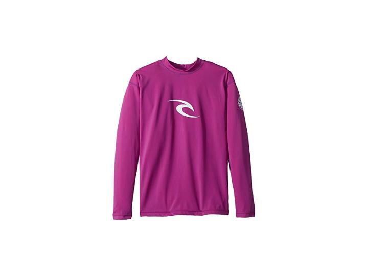 Rip Curl Kids Corpo Long Sleeve Uv Tee (big Kids) (purple) Boy's Swimwear